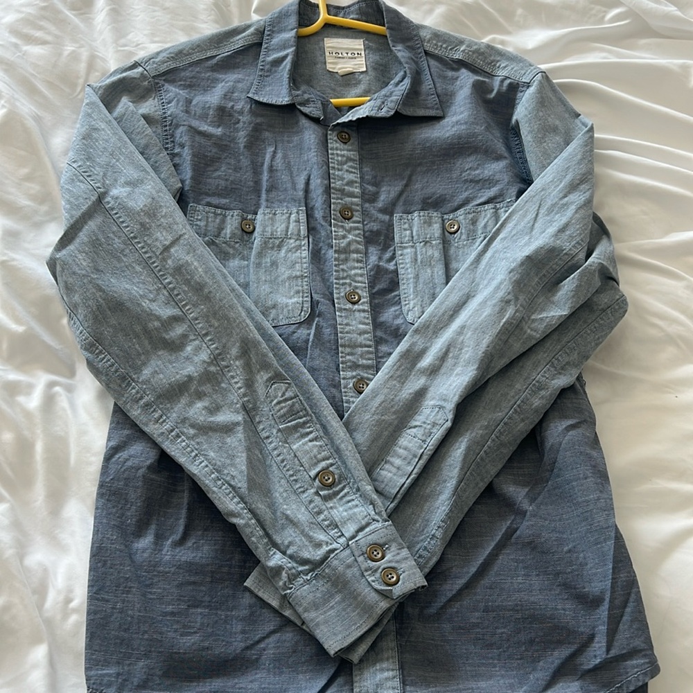 Holton men’s denim dress shirt
